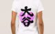 heart shaped Love over brushed Kanji Ohtani T-shirt